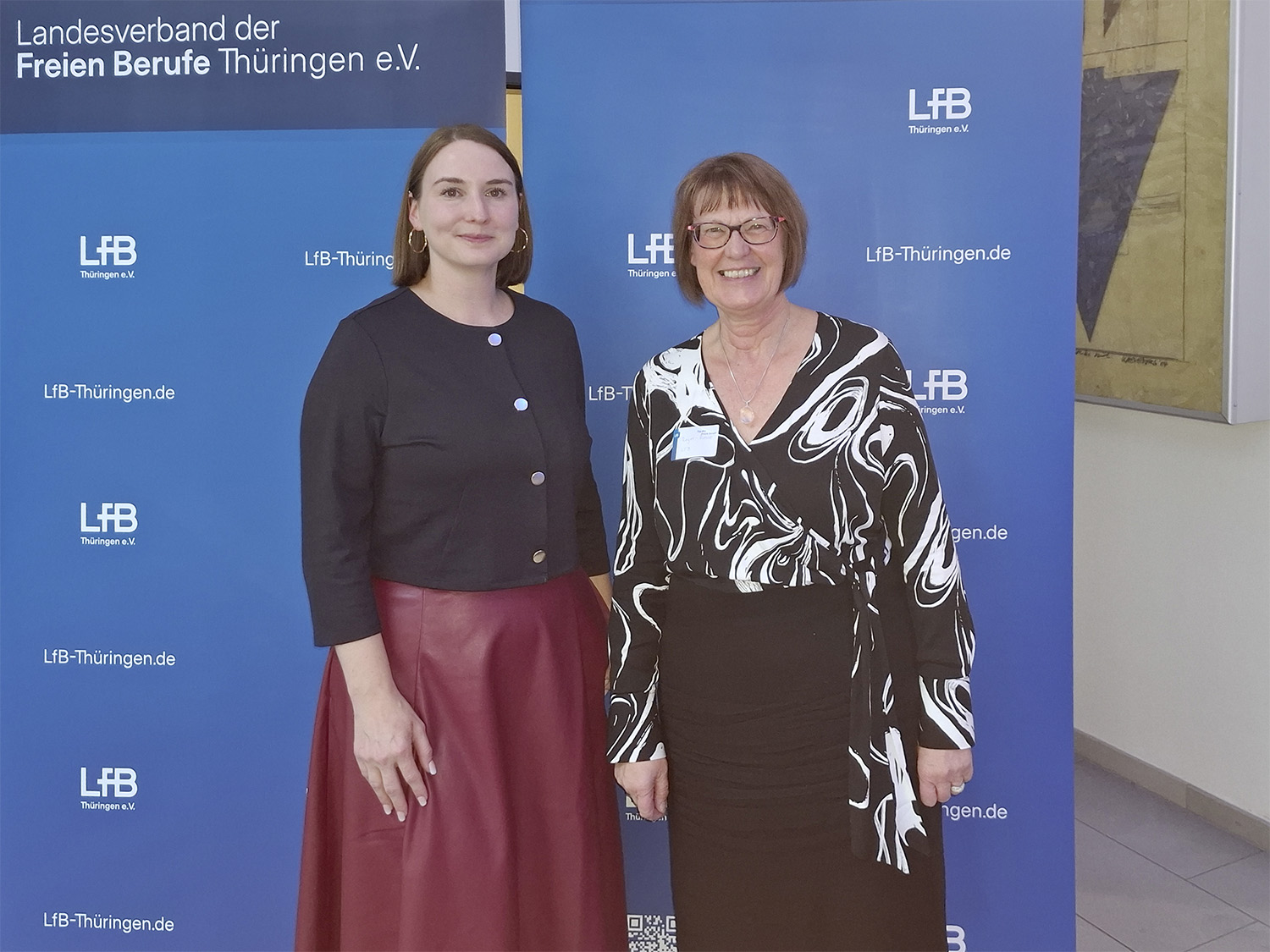 Gesundheitsministerin Katharina Schenk und Präsidentin des LFB Sylvia Reyer-Rohde